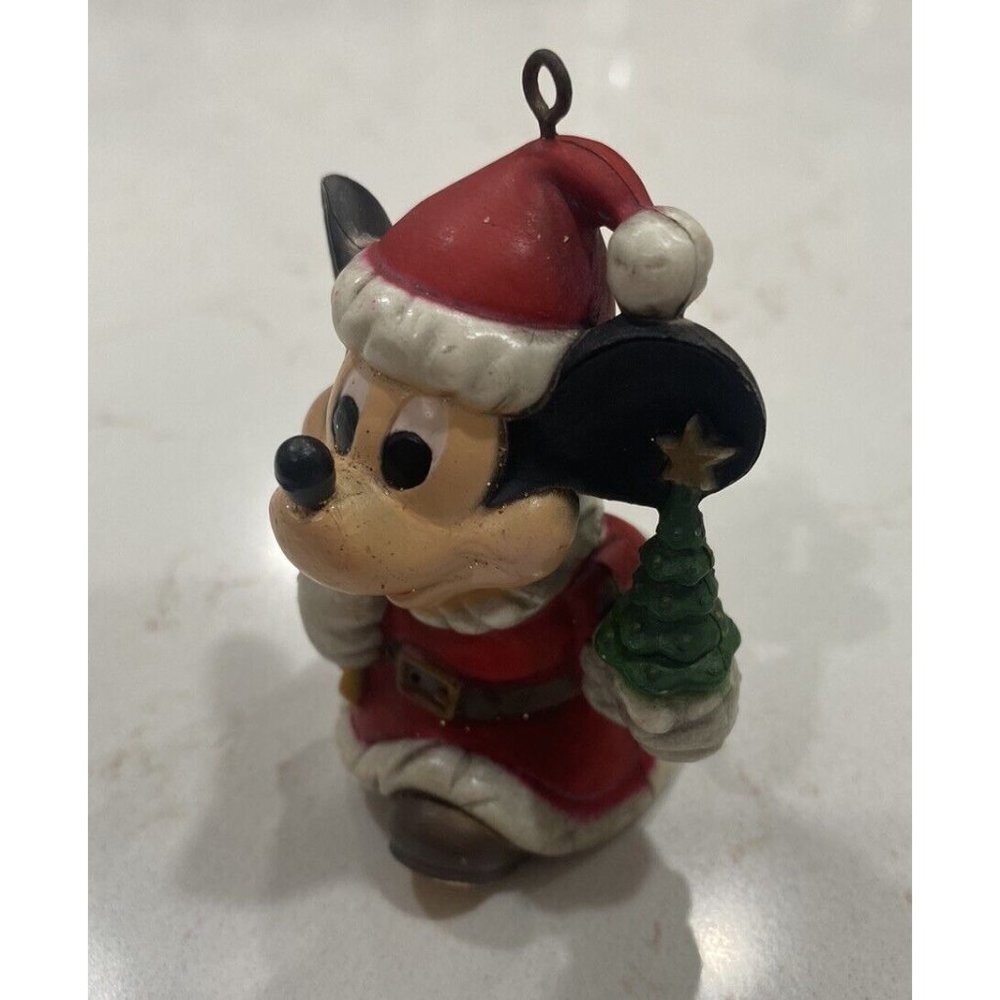 3/$15 SALE - Vintage Disney Kurt S. Adler Santa Mickey Mouse Ceramic Ornament - Picture 2 of 8